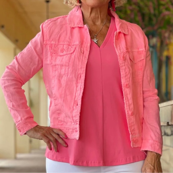 LuluB Jackets & Coats Lulub Linen Jacket New Poshmark